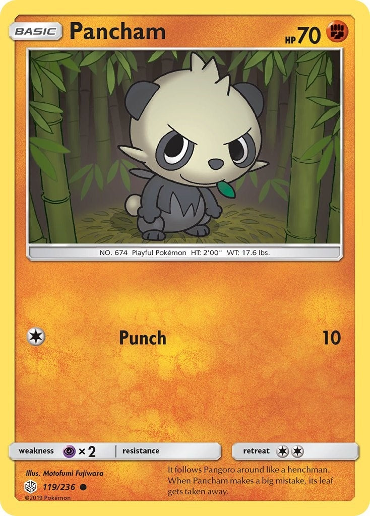 Image for Pancham (119/236) (SM - Cosmic Eclipse) - Pokemon