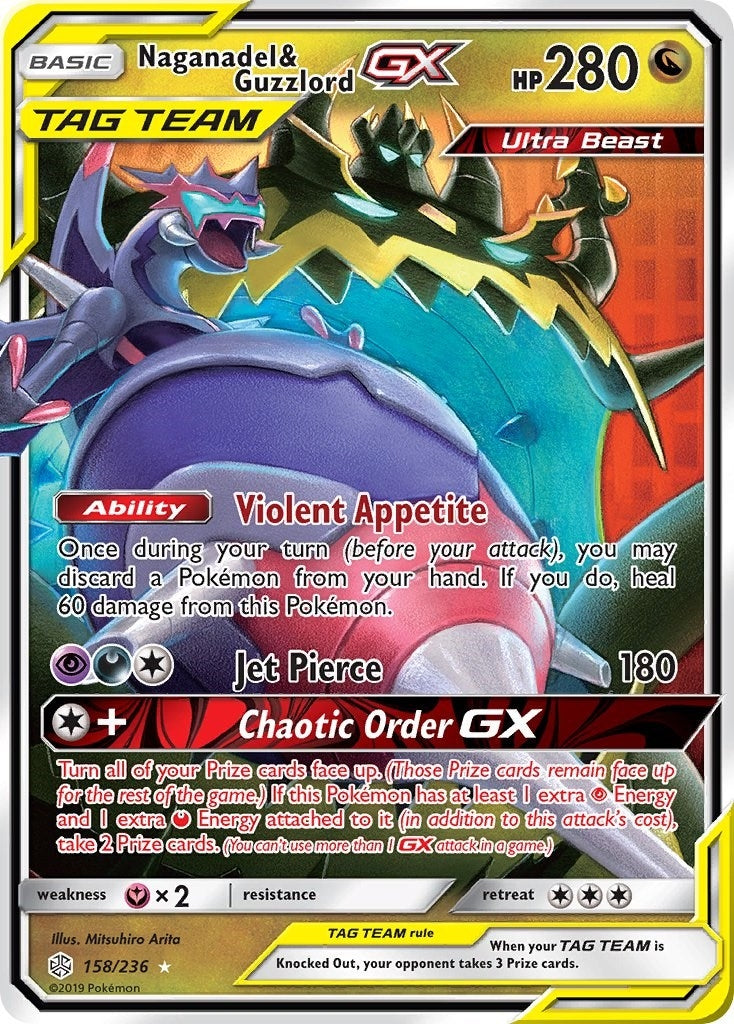 Naganadel & Guzzlord GX (158/236) (SM - Cosmic Eclipse)