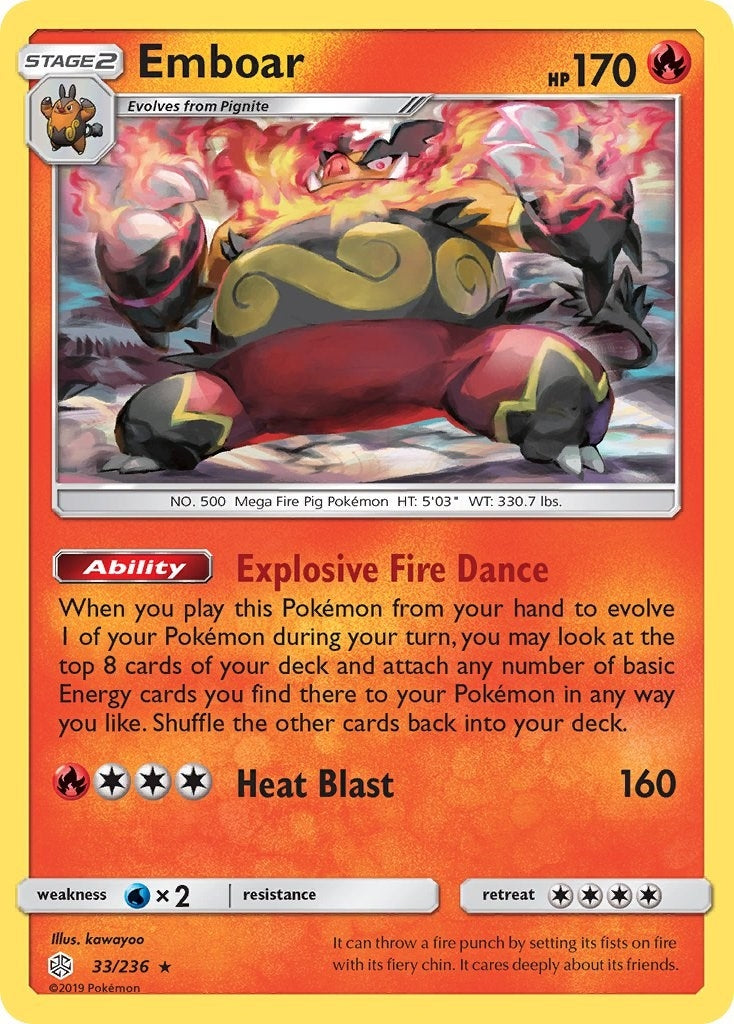Image for Emboar (33/236) (SM - Cosmic Eclipse) - Pokemon
