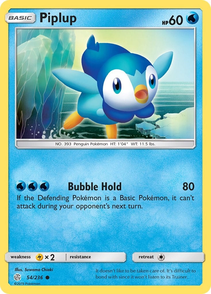 Image for Piplup (54/236) (SM - Cosmic Eclipse) - Pokemon