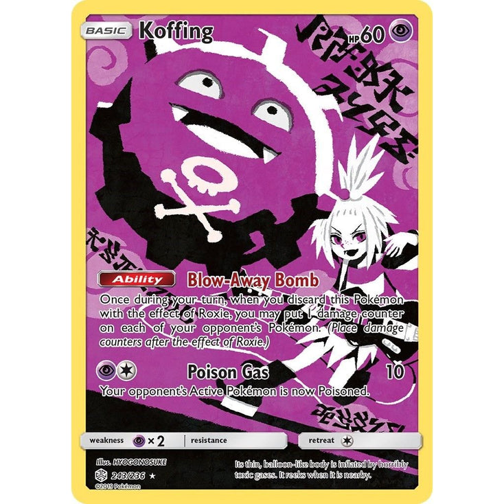 Koffing (Secret) (243/236) (SM - Cosmic Eclipse) - PokeBox USA