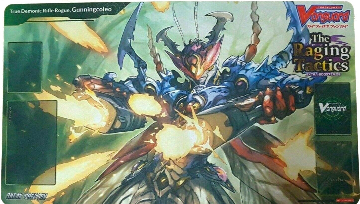 Image for Cardfight!! Vanguard Sneak Preview Playmat: The Raging Tactics - True Demonic Rifle Rogue, Gunningcoleo - Playmats