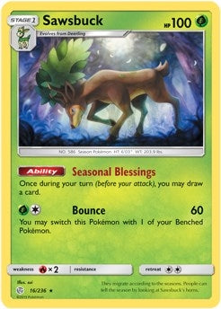 Image for Sawsbuck - 16/236 (Prerelease Kit Exclusive) (016/236) (Deck Exclusives) (PR) - Pokemon