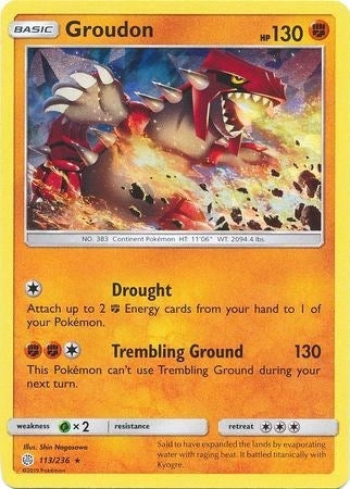 Image for Groudon - 113/236 (Cracked Ice Holo) (113/236) (Deck Exclusives) (PR) - Pokemon