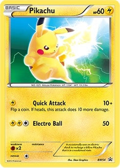 Image for Pikachu - BW54 (BW54) (Black and White Promos) (PR) - Pokemon