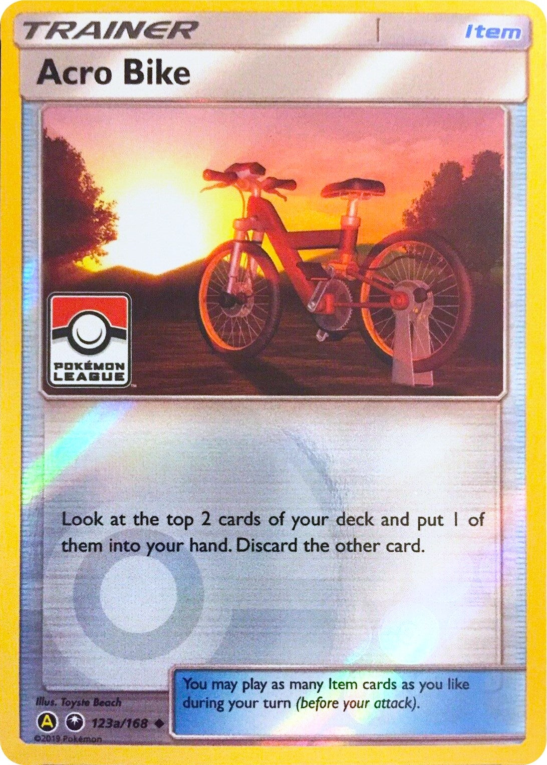 Image for Acro Bike - 123a/168 (Pokemon League) (123a/168) (League & Championship Cards) (PR) - Pokemon