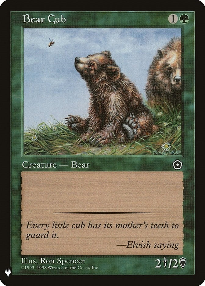 Bear Cub (The List Reprints) - PokeBox USA