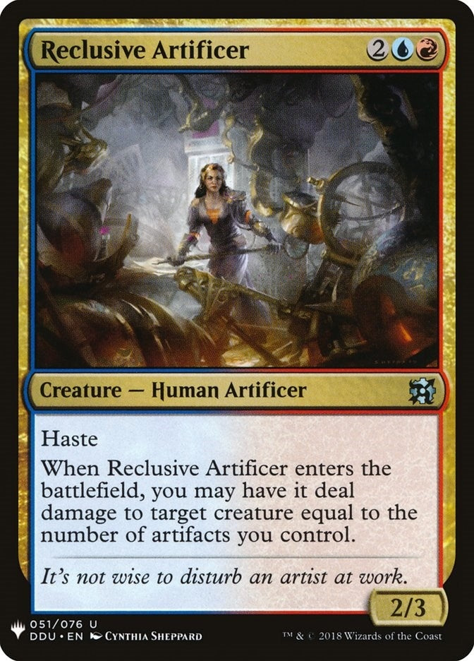 Reclusive Artificer (51) (The List Reprints)