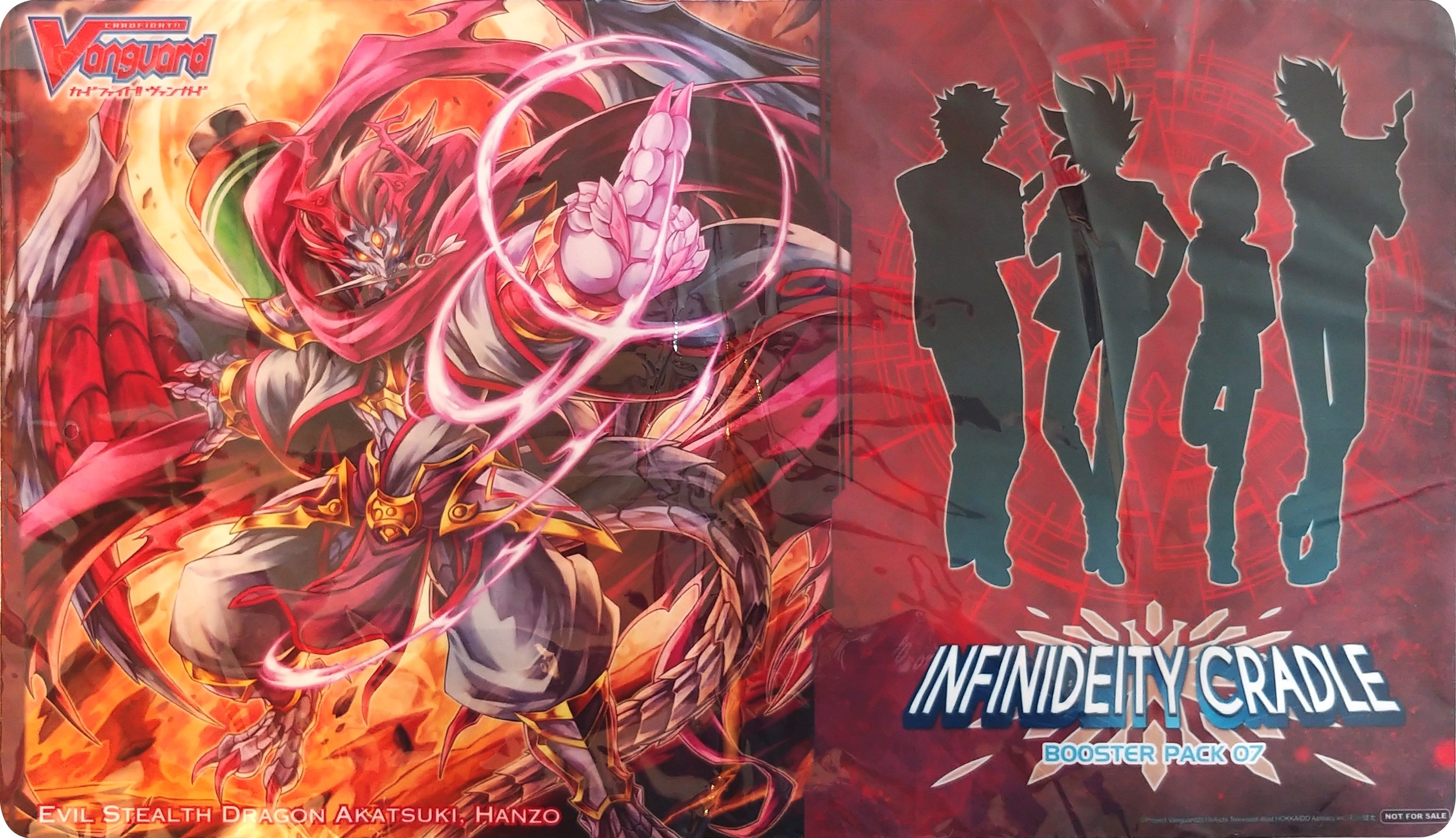 Image for Cardfight!! Vanguard Preorder Playmat: Infinideity Cradle - Evil Stealth Dragon Akatsuki, Hanzo - Playmats