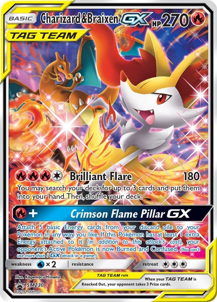 Image for Charizard & Braixen GX - SM230 (SM230) (SM Promos) (SMP) - Pokemon