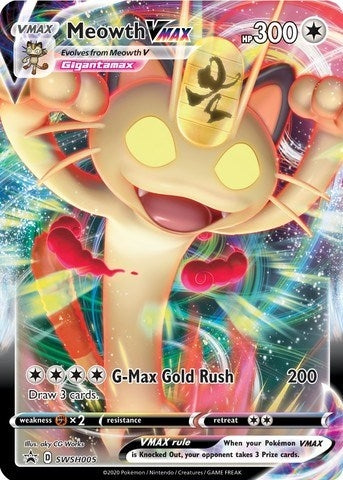Meowth VMAX - SWSH005 (SWSH005) (SWSH: Sword & Shield Promo Cards) - PokeBox USA