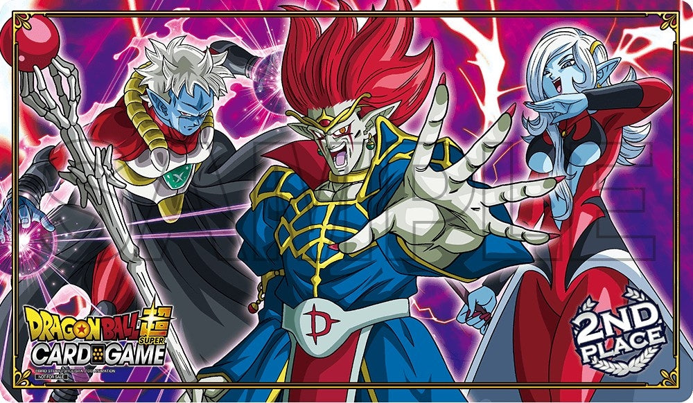 Image for Dragon Ball Super: Origins 2019 Team Tournament - 2nd Place Playmat featuring Mira, Demigra, & Towa - Playmats