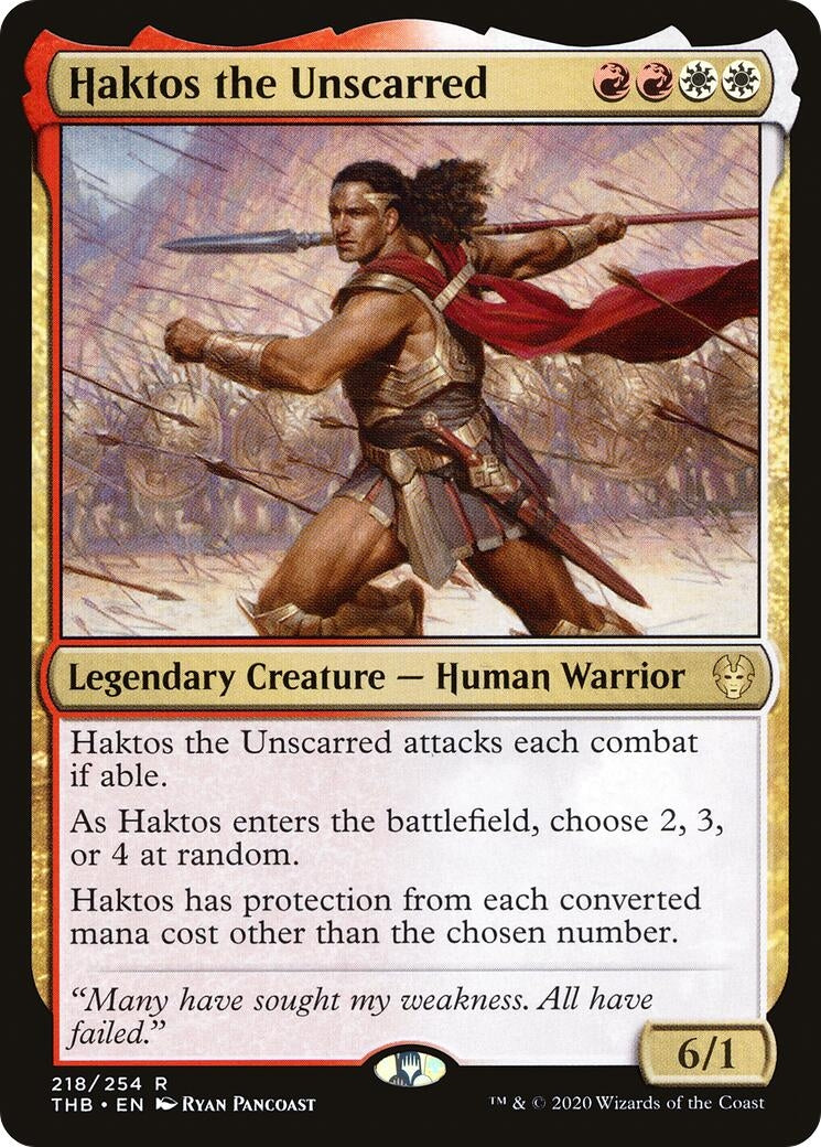 Haktos the Unscarred (218) (Theros Beyond Death)