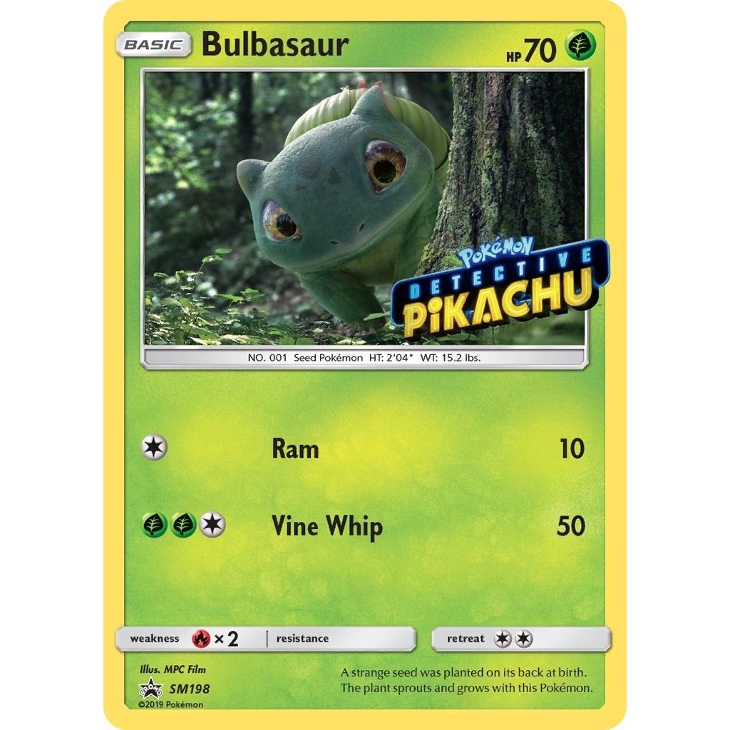 Bulbasaur - SM198 (Detective Pikachu Stamped) (SM198) (SM Promos) - PokeBox USA