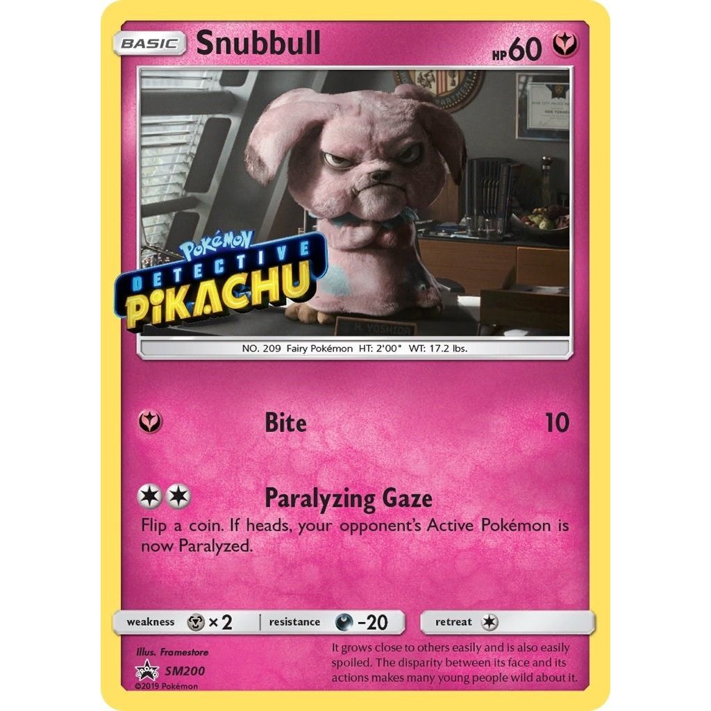 Snubbull - SM200 (Detective Pikachu Stamped) (SM200) (SM Promos) - PokeBox USA