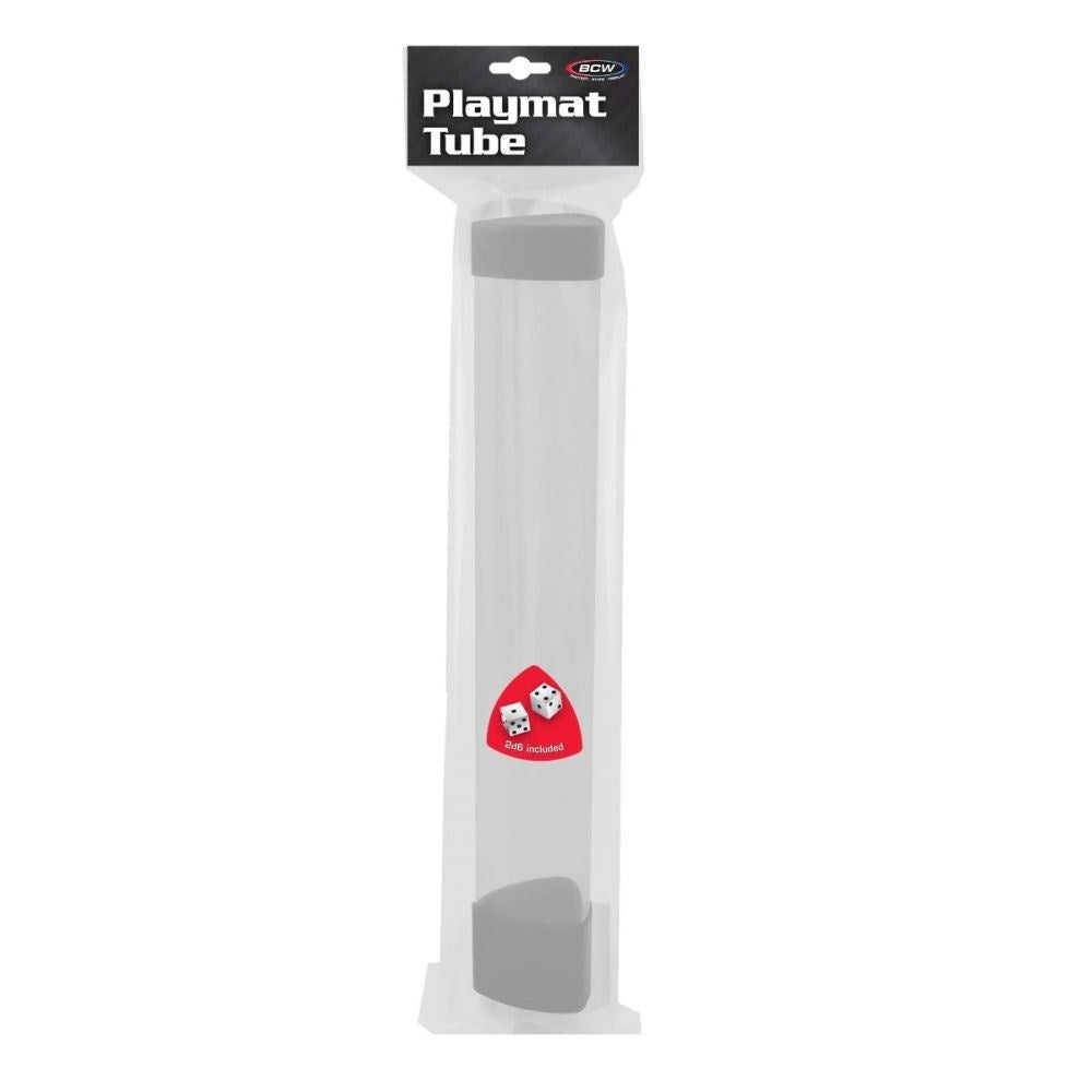 Image for BCW Playmat Tube with Dice Cap - White - Playmats