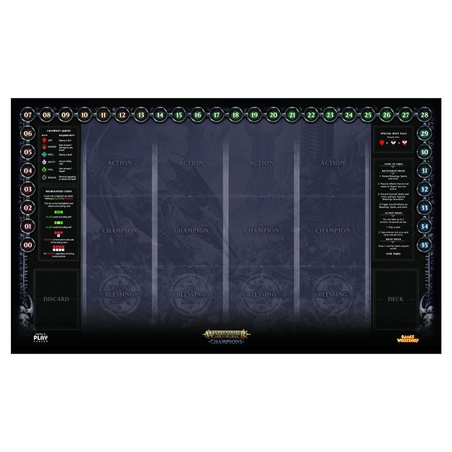 Image for Warhammer: Age of Sigmar - Champions Playmat - Death - Playmats