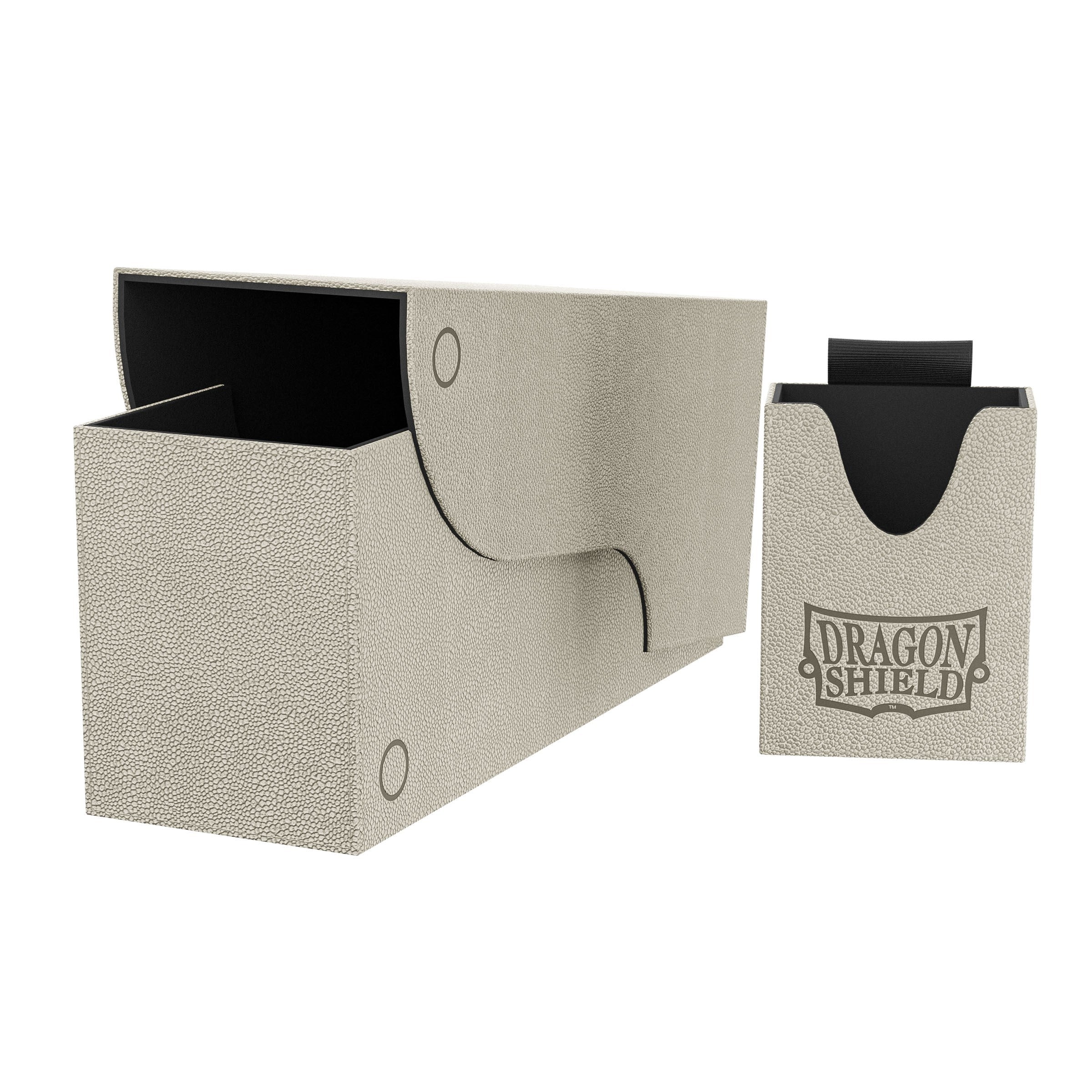Image for Dragon Shield Nest+ 300 Deck Box - Light Grey/Black (Holds 300+) - Deck Boxes