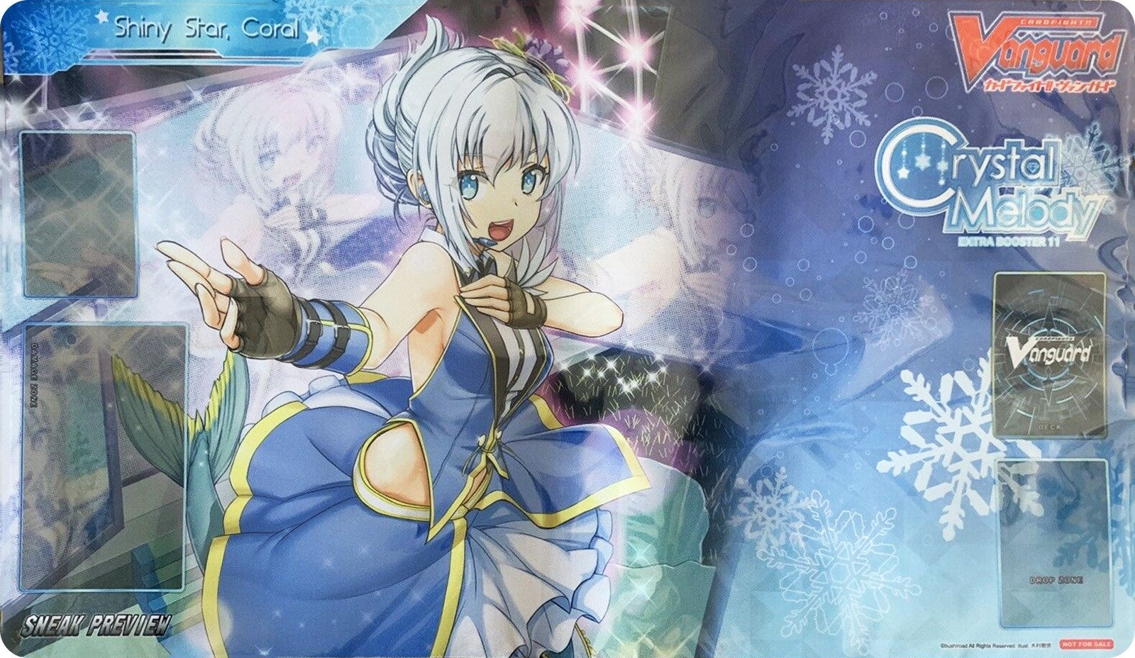 Image for Cardfight!! Vanguard Sneak Preview Playmat: Crystal Melody - Shiny Star, Coral - Playmats