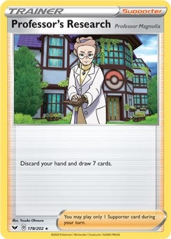 Image for Professor's Research [Professor Magnolia] - 178/202 (Non-Holo) (178/202) (Deck Exclusives) (PR) - Pokemon