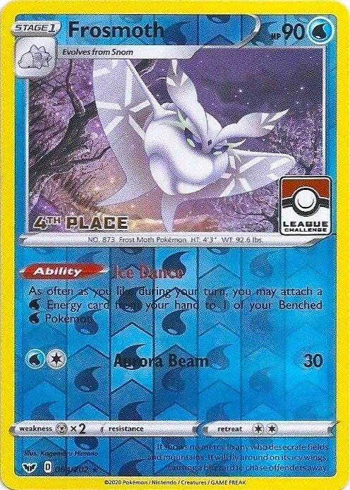 Image for Frosmoth - 064/202 (League Challenge) [4th Place] (064/202) (League & Championship Cards) (PR) - Pokemon