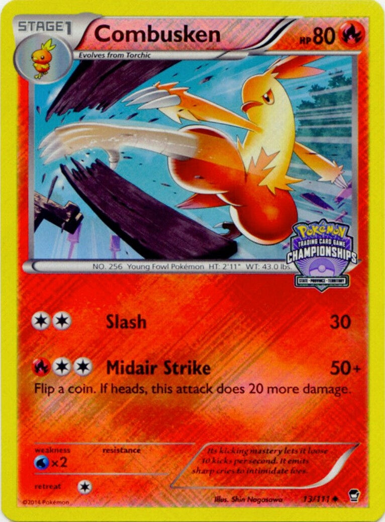 Image for Combusken - 13/111 (State Championships) (013/111) (League & Championship Cards) (PR) - Pokemon