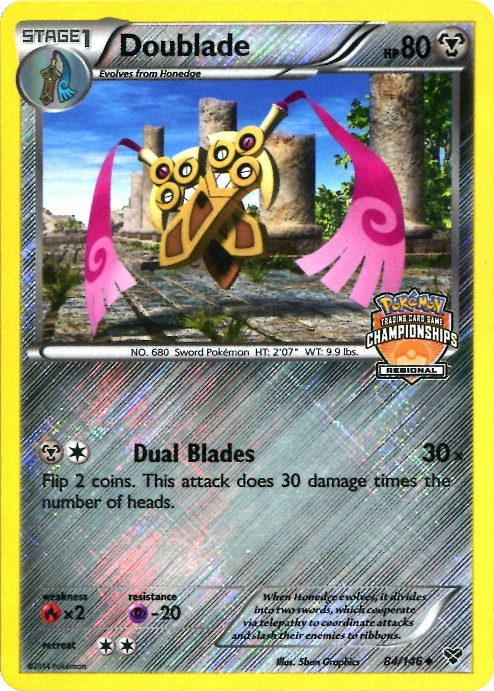 Image for Doublade - 84/146 (Regional Championships) (084/146) (League & Championship Cards) (PR) - Pokemon