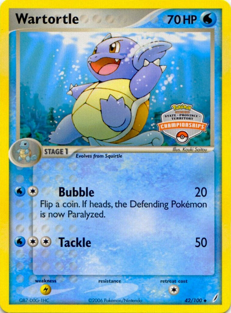 Image for Wartortle - 42/100 (State Championships) (042/100) (League & Championship Cards) (PR) - Pokemon