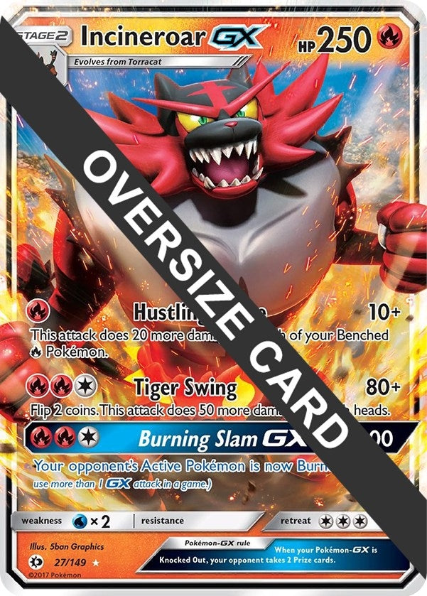Image for Incineroar GX (027/149) (Jumbo Cards) (PR) - Pokemon