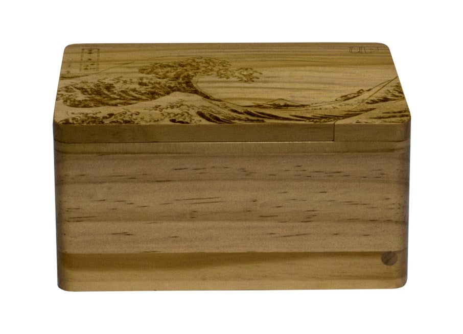 Image for Hako Wooden Deck Box - The Great Wave off Kanagawa - Deck Boxes