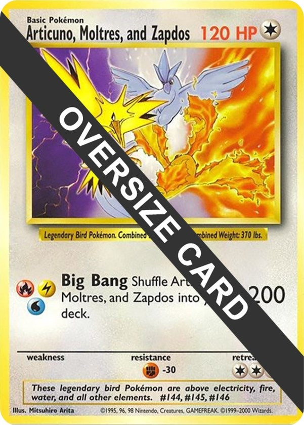 Image for Articuno, Moltres, and Zapdos (Warner Bros. Promo) (Jumbo Cards) (PR) - Pokemon