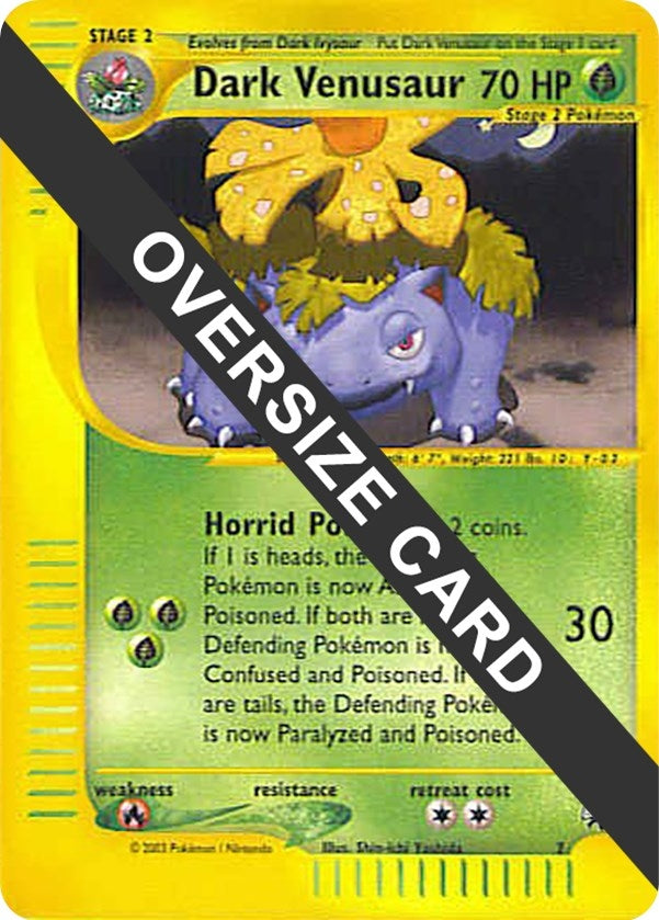 Image for Dark Venusaur - 7 (Best of Game 7 Promo) (007) (Jumbo Cards) (PR) - Pokemon