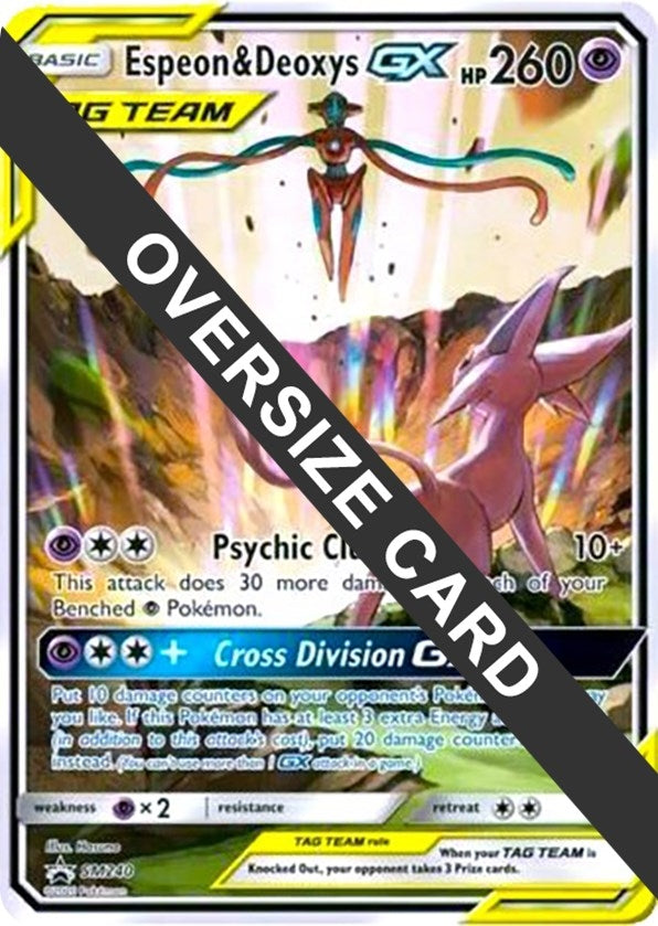 Image for Espeon & Deoxys GX Oversized - SM240 (SM Black Star Promo) (SM240) (Jumbo Cards) (PR) - Pokemon