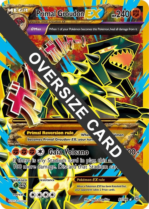 Image for Primal Groudon EX (097/098) (Jumbo Cards) (PR) - Pokemon