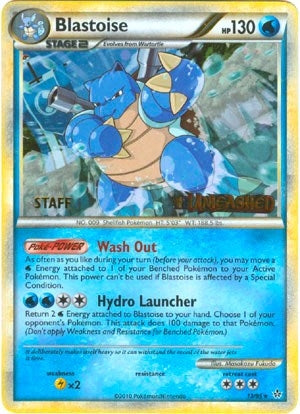 Image for Blastoise - 13/95 (Prerelease) [Staff] (13/95) (HGSS Promos) (PR) - Pokemon