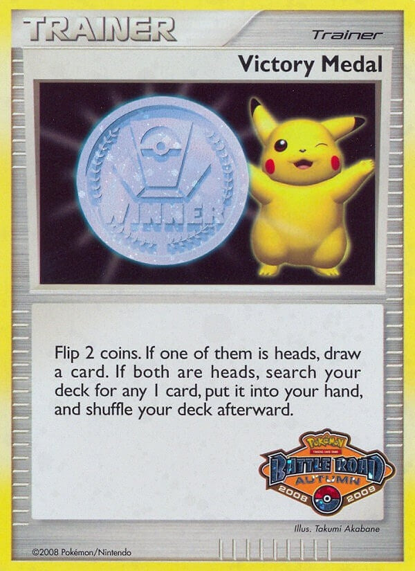 Image for Victory Medal - 2008-2009 (Battle Road Autumn) (League & Championship Cards) (PR) - Pokemon