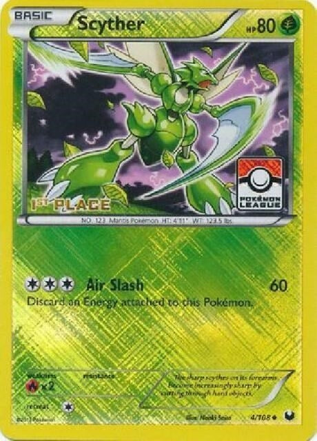 Image for Scyther - 4/108 (Pokemon League) [1st Place] (004/108) (League & Championship Cards) (PR) - Pokemon