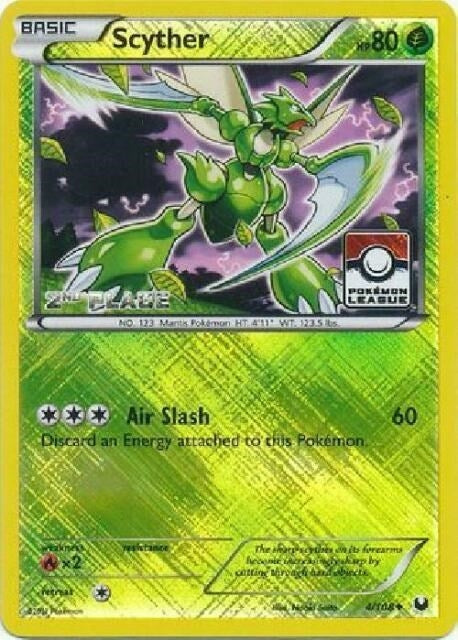 Image for Scyther - 4/108 (Pokemon League) [2nd Place] (004/108) (League & Championship Cards) (PR) - Pokemon