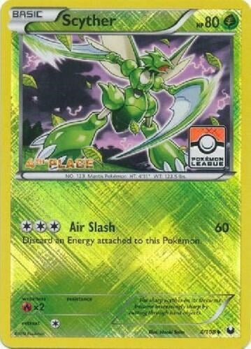 Image for Scyther - 4/108 (Pokemon League) [4th Place] (004/108) (League & Championship Cards) (PR) - Pokemon