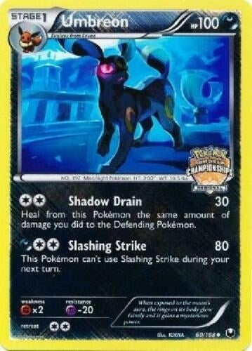 Image for Umbreon - 60/108 (Regional Championships) (060/108) (League & Championship Cards) (PR) - Pokemon