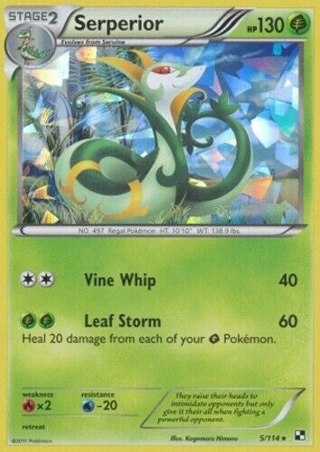 Image for Serperior - 5/114 (Cracked Ice Holo) (005/114) (Deck Exclusives) (PR) - Pokemon