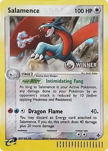 Image for Salamence - 19/97 (e-League) [Winner] (19/97) (Nintendo Promos) (PR) - Pokemon