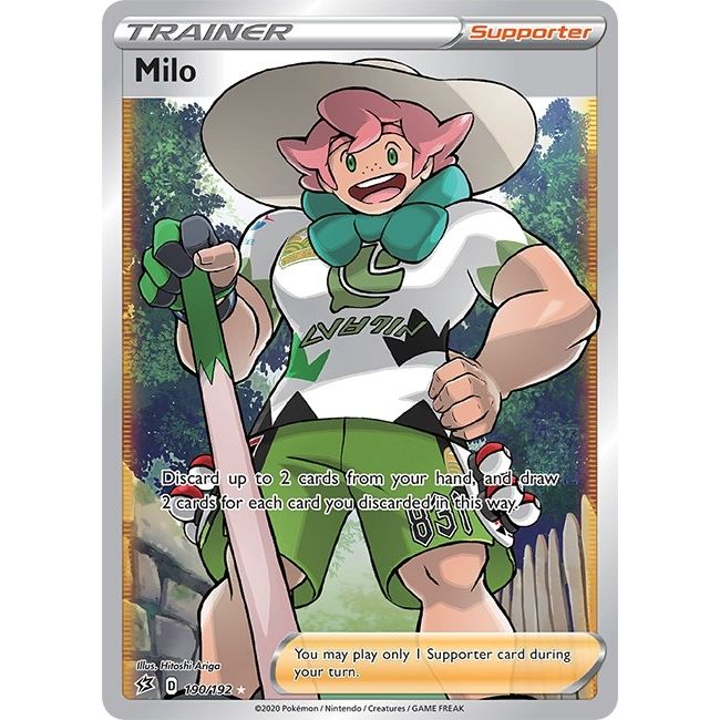Milo (Full Art) (190/192) (SWSH02: Rebel Clash) - PokeBox USA