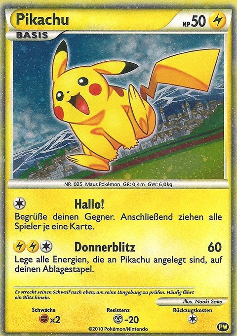 Image for Pikachu (German) (PW 6) (Pikachu World Collection Promos) (PWCP) - Pokemon