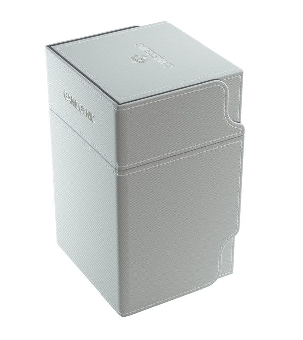 Image for GameGenic Watchtower Convertible Deck Box - White (Holds 100+) - Deck Boxes