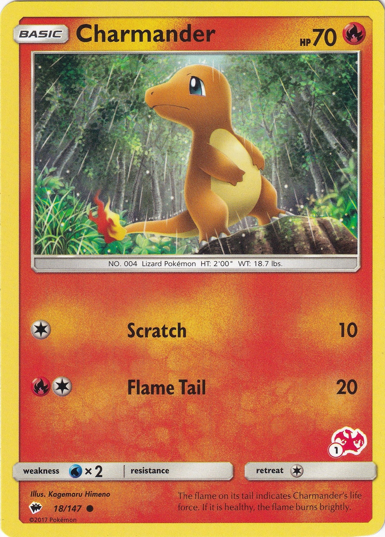 Image for Charmander - 18/147 (#1 Charizard Stamped) (018/147) (Battle Academy) (BTA) - Pokemon
