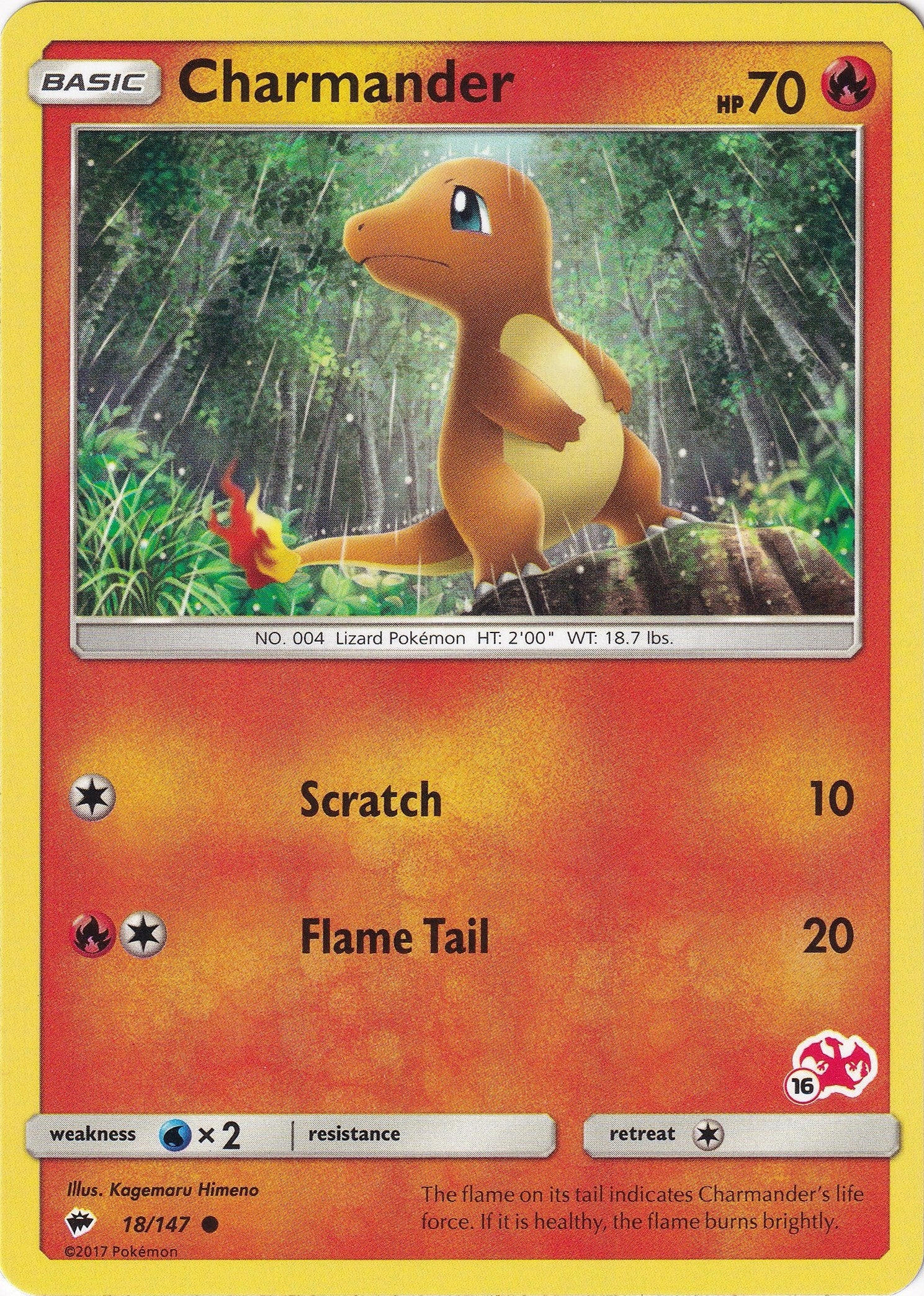Image for Charmander - 18/147 (#16 Charizard Stamped) (018/147) (Battle Academy) (BTA) - Pokemon