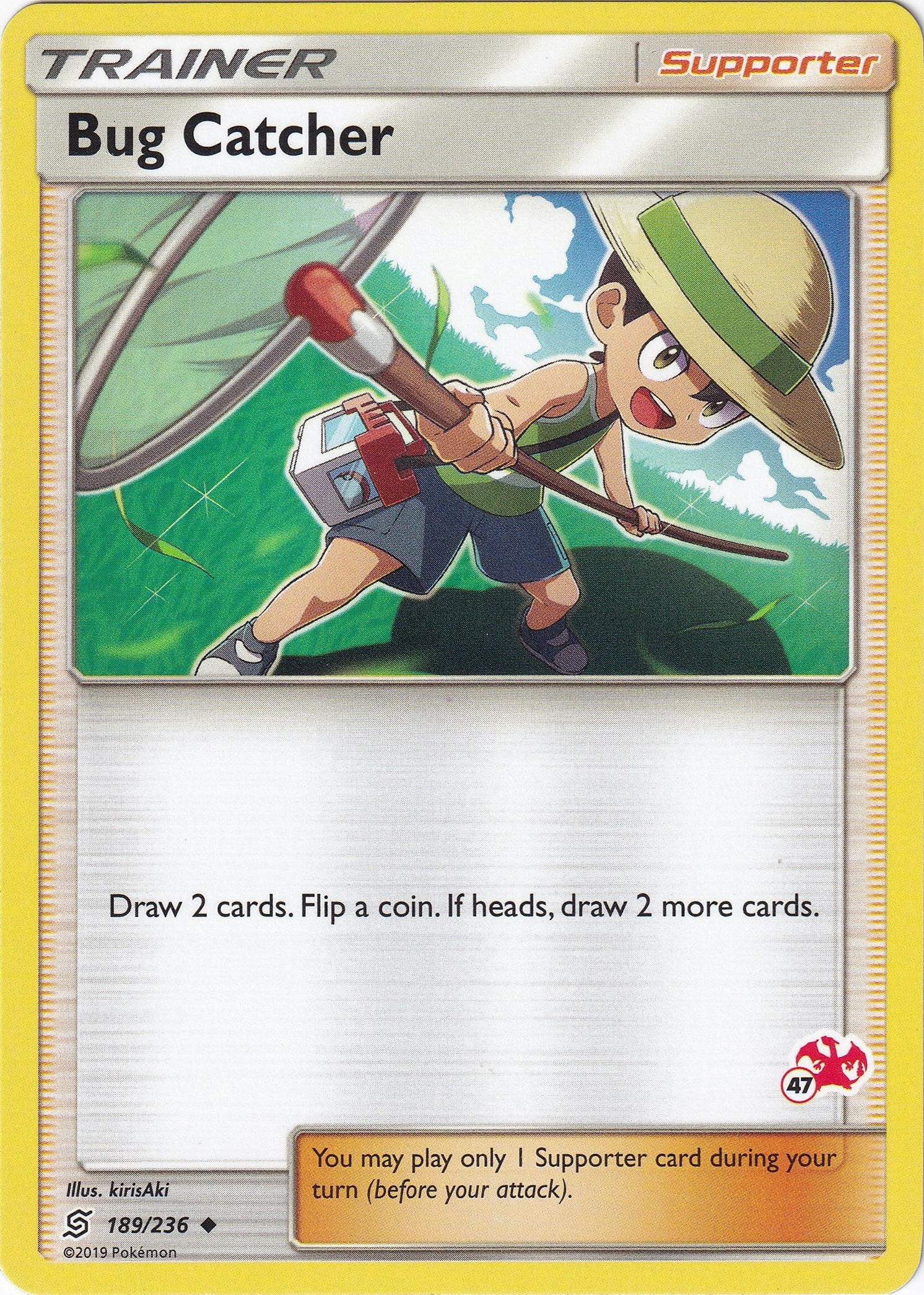 Image for Bug Catcher - 189/236 (#47 Charizard Stamped) (189/236) (Battle Academy) (BTA) - Pokemon