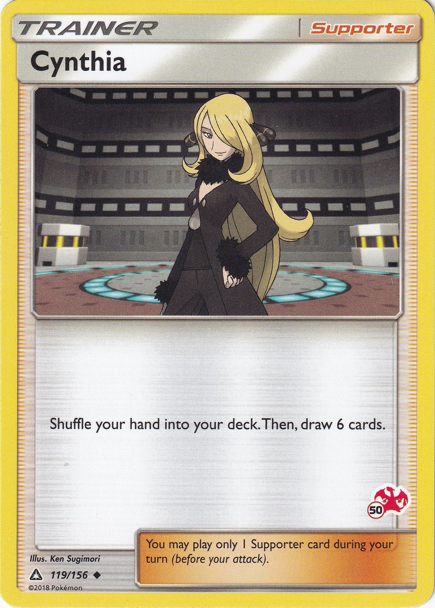 Image for Cynthia - 119/156 (#50 Charizard Stamped) (119/156) (Battle Academy) (BTA) - Pokemon