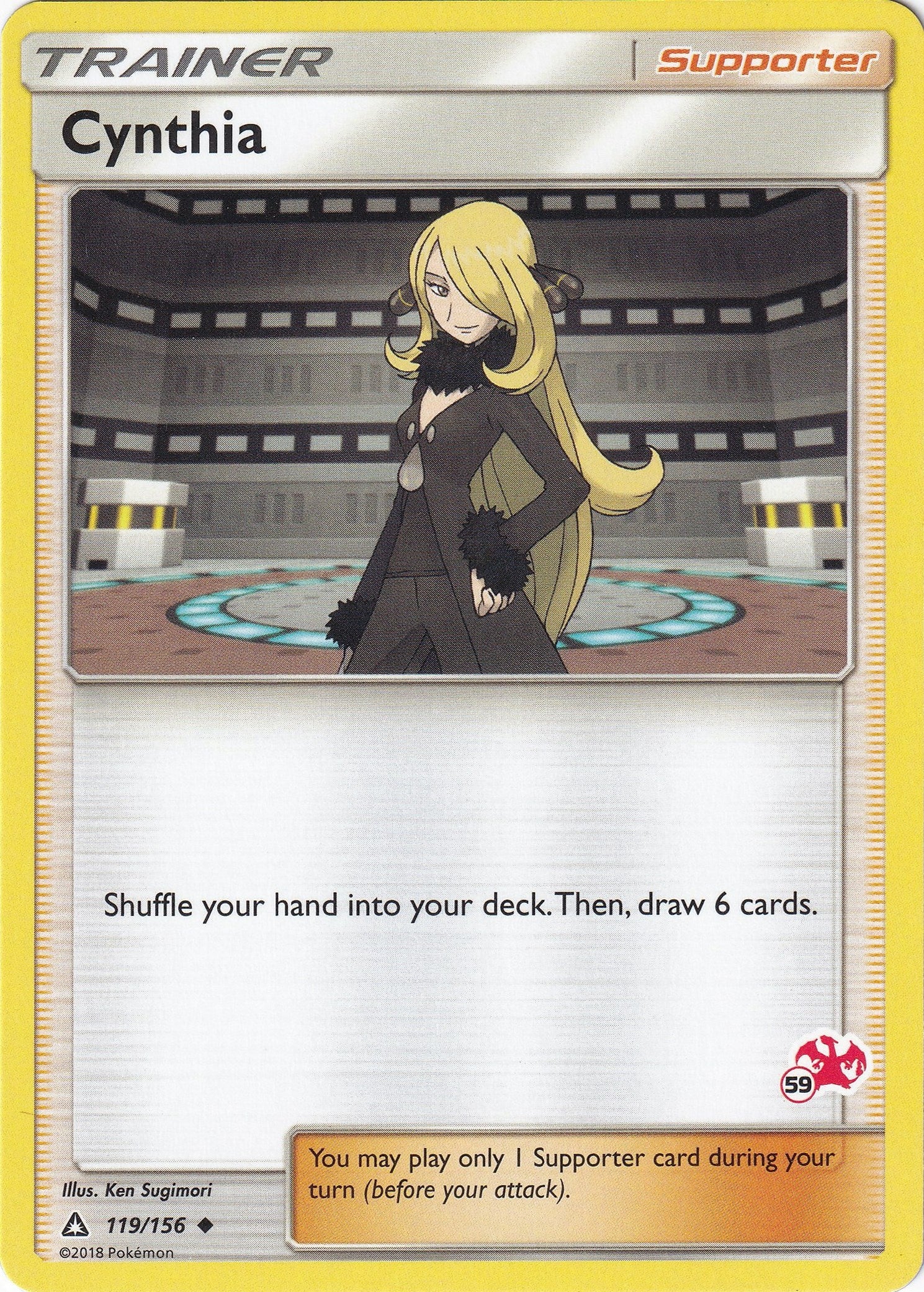 Image for Cynthia - 119/156 (#59 Charizard Stamped) (119/156) (Battle Academy) (BTA) - Pokemon
